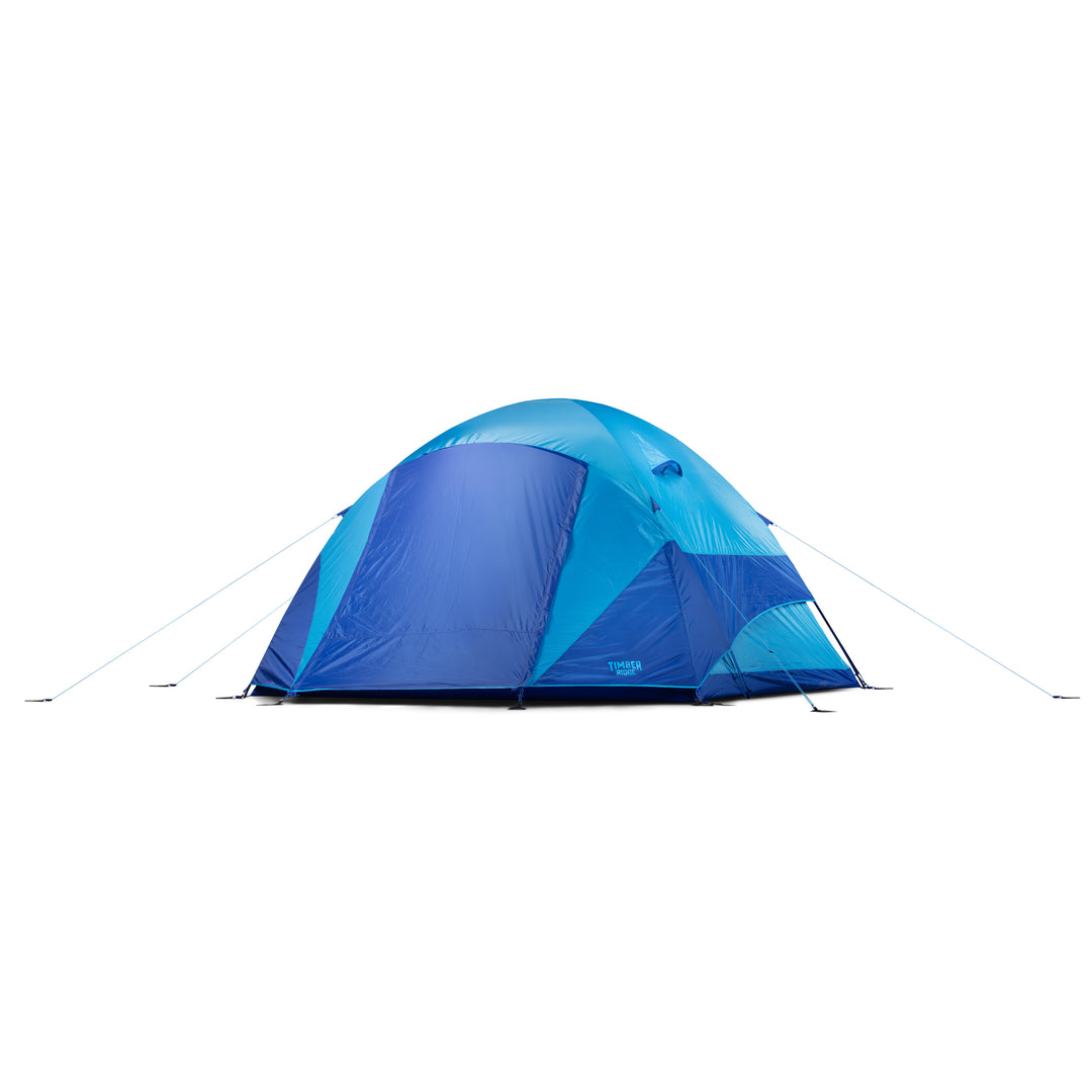6p tent Timber Ridge Lumos 6 Person Camping Tent, Easy Setup Family Tent with Built-In Lighting & Rainfly, Blue Lagoon